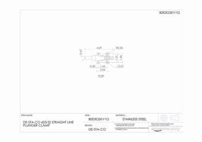 img 1 attached to STA CO 603 SS Plunger Clamp – Straight