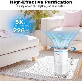 img 1 attached to 🌬️ Likein Air Purifier: Powerful H13 True HEPA Filtration System for a Cleaner, Odor-free Home - Removes 99.97% of Pet Hair, Dander, Pollen, Dust, and Smoke!