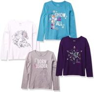 👑 spotted zebra princess long sleeve adventures girls' clothing collection: tops, tees & blouses logo