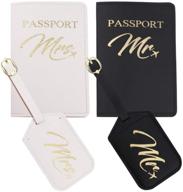 passport luggage set，honeymoon embroidery passport travel accessories in passport covers logo