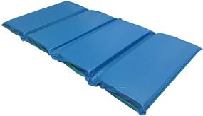 img 3 attached to 🔵 Blue/Teal KinderMat Daydreamer Rest Mat -10-mil Vinyl