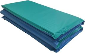 img 2 attached to 🔵 Blue/Teal KinderMat Daydreamer Rest Mat -10-mil Vinyl