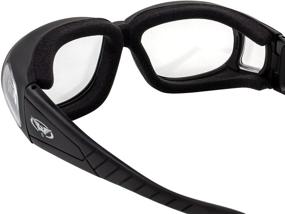 img 1 attached to 👓 Enhanced Safety and Versatility: 2 Pairs of Global Vision Outfitter Fit Over Safety Glasses with Black Frame, Clear + Yellow Lens