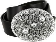 timeless tranquility swarovski crystal genuine women's accessories and belts logo