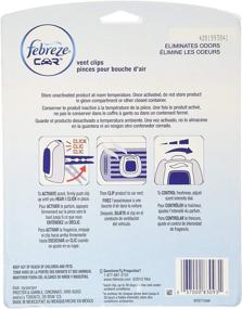 img 1 attached to 🚗 Febreze Car Vent-Clip Air Fresheners - 4 Pack (Linen & Sky) - Long-Lasting Fragrance for Your Vehicle!