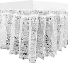 img 4 attached to KOVOT Bedskirt Queen Floral Elastic