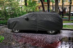 img 3 attached to 🚗 Coverado Waterproof Car Cover: All Weather Protection for Sedans - Cotton Backing, Snowproof & UV Resistant - Universal Fit (191"-200")