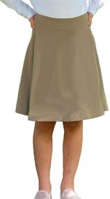 img 3 attached to 👗 Deb Alan Black Length Skort - Optimal Girls' Clothing for Skirts & Skorts