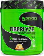 🥭 species nutrition fiberlyze fiber supplement: psyllium-based powder for a healthy colon, digestive functions, cholesterol & heart health (mango, 30 servings) logo