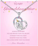 🦄 sincere to my daughter/granddaughter unicorn necklace: perfect christmas birthday gifts for little girls logo