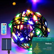 solar-powered outdoor christmas lights: waterproof 72ft string lights with remote, 8 modes, color changing fairy lights for trees, indoor & outdoor use логотип