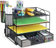 📂 daltack 4-trays desktop file organizer: efficient paper & pen holder for office and home use логотип