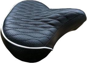 img 4 attached to 🚴 Experience Superior Comfort with Fito Made in Taiwan, GSW Beach Cruiser Comfort Retro City Bicycle Saddle Seat, Black White Trim