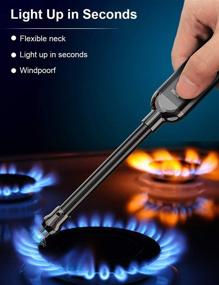 img 1 attached to 🕯️ Rechargeable Electric Candle Lighter with LED Display and Safety Switch - Ideal for Camping, Aromatherapy Candle Grills, and Fireworks