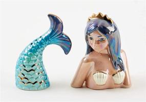 img 1 attached to 🧜 Splendid Mermaid Princess Salt and Pepper Shakers: Elegance and Function Combined