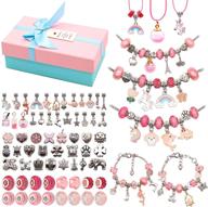 🔮 baymyer diy charm bracelet making kit - 76 pcs jewelry making supplies incl. snake chain and charm beads for crafts, ideal jewelry making charm kit for women and girls logo