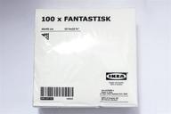 🧻 ikea fantastisk - white paper napkins, 100 pack - 40x40 cm: high-quality and convenient logo