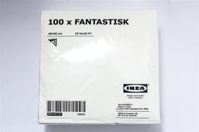 img 4 attached to 🧻 IKEA FANTASTISK - White Paper Napkins, 100 Pack - 40x40 cm: High-Quality and Convenient