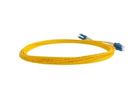 img 1 attached to 🚀 SpeedyFiberTX – 2-Pack 0.2m LC/LC Fiber Patch Cable, Corning SMF-28 Singlemode 9/125um Ultra Optical Fiber (OS1/OS2 Compatible), Duplex, Yellow Riser OFNR Cable Jacket