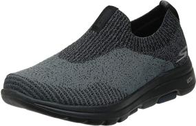 img 4 attached to Skechers Merrit Stretch Performance Walking Charcoal: Ultra-Comfort & Durability for Active Walking