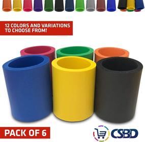 img 3 attached to 🍺 CSBD Blank Beer Can Huggers: 6 Pack Insulated Coolers for Alcohol & Soft Drinks - Perfect for DIY Projects, Parties, Events, Weddings, and Branding!