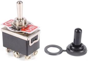 img 4 attached to 💧 Waterproof WINOMO Heavy Duty Toggle Switch Flick ON/OFF/ON for Car Dash, 12V DPDT with Cap