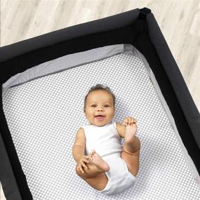 img 3 attached to 🛏️ Chicco Lullaby Playard Sheets Set, Grey Diamond - 2 Pieces