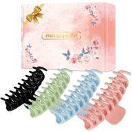 💇 onstuy large hair clips - 4 inch hair clip for women and girls – non-slip big claw hair clips for all hair types – hair clips for styling – made of high-quality plastic material – available in 4 colors (pack of 4) logo