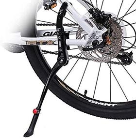 img 2 attached to 🚲 Extended Adjustable Bike Kickstand, Aluminum Alloy Body, Non-slip Rear Kickstand for 24-29 inch Bicycles, Mountain Road Cycling, 2 Point Mounting (Extended Size)