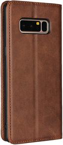 img 2 attached to Brown PU Leather Magnetic Stand Wallet Case for Galaxy Note 8 - Premium Flip Cover Compatible with Samsung Galaxy Note 8