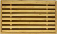 🍞 bamboo bread cutting board with crumb catcher - danesco, 15x9 inch, brown logo