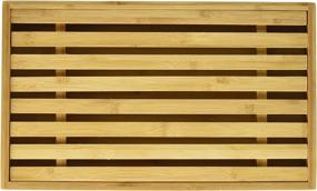 img 1 attached to 🍞 Bamboo Bread Cutting Board with Crumb Catcher - Danesco, 15x9 Inch, Brown