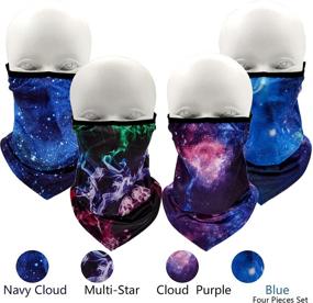 img 3 attached to Stay Cool and Stylish with Gaiter Children Cooling Summer Galaxy Girls' Accessory for All Seasons