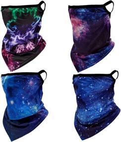 img 4 attached to Stay Cool and Stylish with Gaiter Children Cooling Summer Galaxy Girls' Accessory for All Seasons