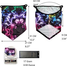 img 2 attached to Stay Cool and Stylish with Gaiter Children Cooling Summer Galaxy Girls' Accessory for All Seasons