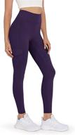 ododos high waisted workout leggings for women - yoga, running, hiking pants with cargo pockets logo