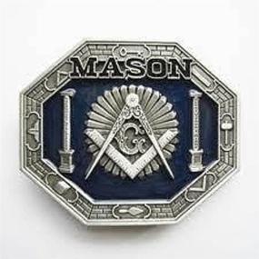 img 1 attached to BUCKLE Masonic Symbols DETAILED Buckle