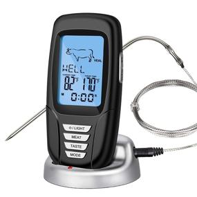 img 4 attached to 🥩 IREENUO Wireless Meat Thermometer - Accurate Instant Readout for Grilling, Baking, Cooking, Oven, Smoker - 330ft Remote Digital Thermometer