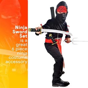 img 3 attached to 🔥 Ninja Weapons Toy Set by Skeleteen