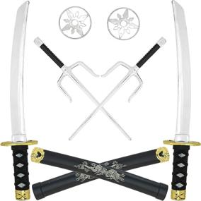 img 4 attached to 🔥 Ninja Weapons Toy Set by Skeleteen