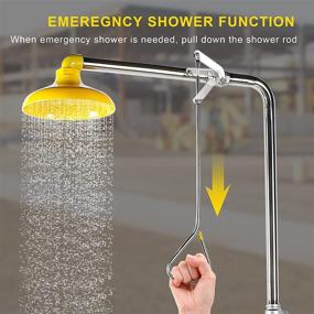 img 2 attached to CGOLDENWALL Stainless Combination Emergency Eyewash for Occupational Health & Safety Products
