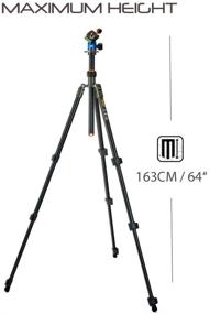 img 1 attached to 📸 3 Legged Thing Patti Flip Lock Tripod & Ballhead: Lightweight Magnesium Alloy for Stability and Precision