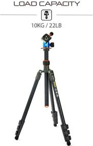 img 2 attached to 📸 3 Legged Thing Patti Flip Lock Tripod & Ballhead: Lightweight Magnesium Alloy for Stability and Precision