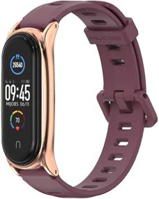 img 4 attached to Заменяемый ремешок MIJOBS для Xiaomi Mi Band 6 и Mi Band 5 | Силиконовый спортивный ремешок для Xiaomi Mi Band 4 и Mi Band 3.