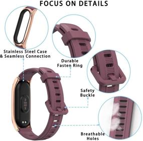 img 3 attached to Заменяемый ремешок MIJOBS для Xiaomi Mi Band 6 и Mi Band 5 | Силиконовый спортивный ремешок для Xiaomi Mi Band 4 и Mi Band 3.