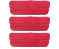 🧹 high-quality microfiber mop refill pads - replacement heads for rubbermaid reveal, libman, cxhome, norwex, and bona mops - wet/dry floor cleaning pads - pack of 3 logo