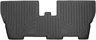 maxliner floor mats 3rd row liner black for 2017-2021 chrysler pacifica 🚗 with 2nd row center console (excludes hybrid and pinnacle models): complete interior protection logo