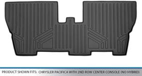 img 2 attached to MAXLINER Floor Mats 3rd Row Liner Black for 2017-2021 Chrysler Pacifica 🚗 with 2nd Row Center Console (Excludes Hybrid and Pinnacle Models): Complete Interior Protection