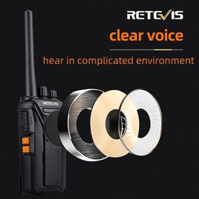 img 1 attached to Retevis RT27 Long Range Rechargeable Walkie Talkies for Adults - 5 Pack Bundle 📞 with Hands-Free VOX, Heavy-Duty Durability, and 5-Port USB Charger - Ideal for Business, Work, and School