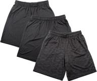 🏀 pack of 3 men's basketball shorts with drawstring - 90 degree by reflex logo